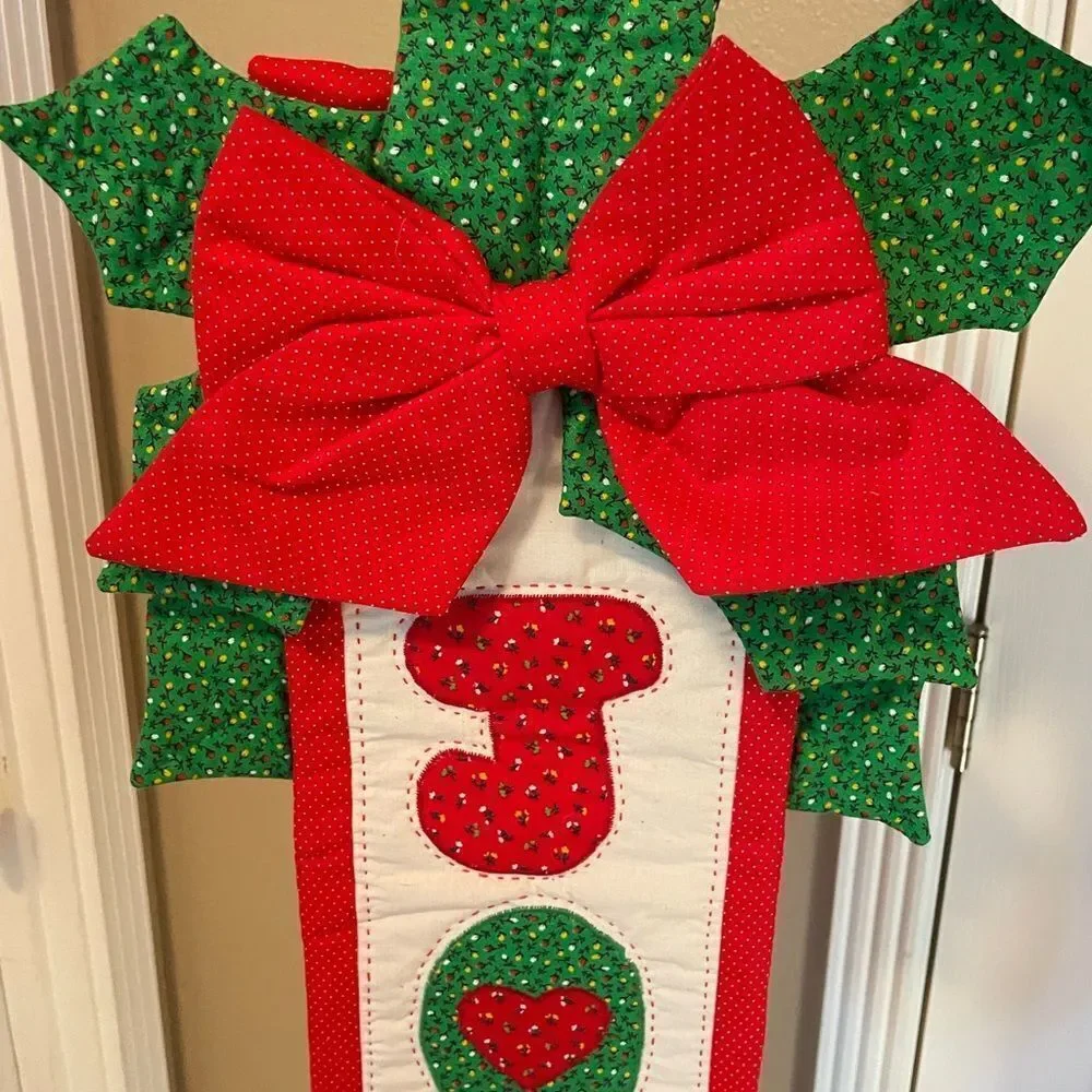 1980’s JOY Christmas Wall Hanging with Bell